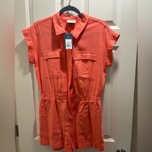 NEW WITH TAGS Universal Thread Vibrant Coral Romper